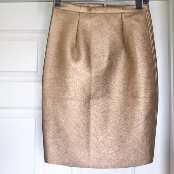 Dresses & Skirts - Choice of NWOT Gold Pleather Pencil Skirt